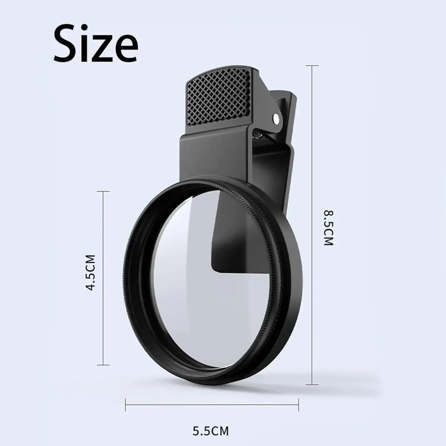 MINI 52mm Clip-on Phone Filter Holder Mount Camera Wide Filter Lens Polarizer Universal Portable CPL Filter Lens Kit for iPhone