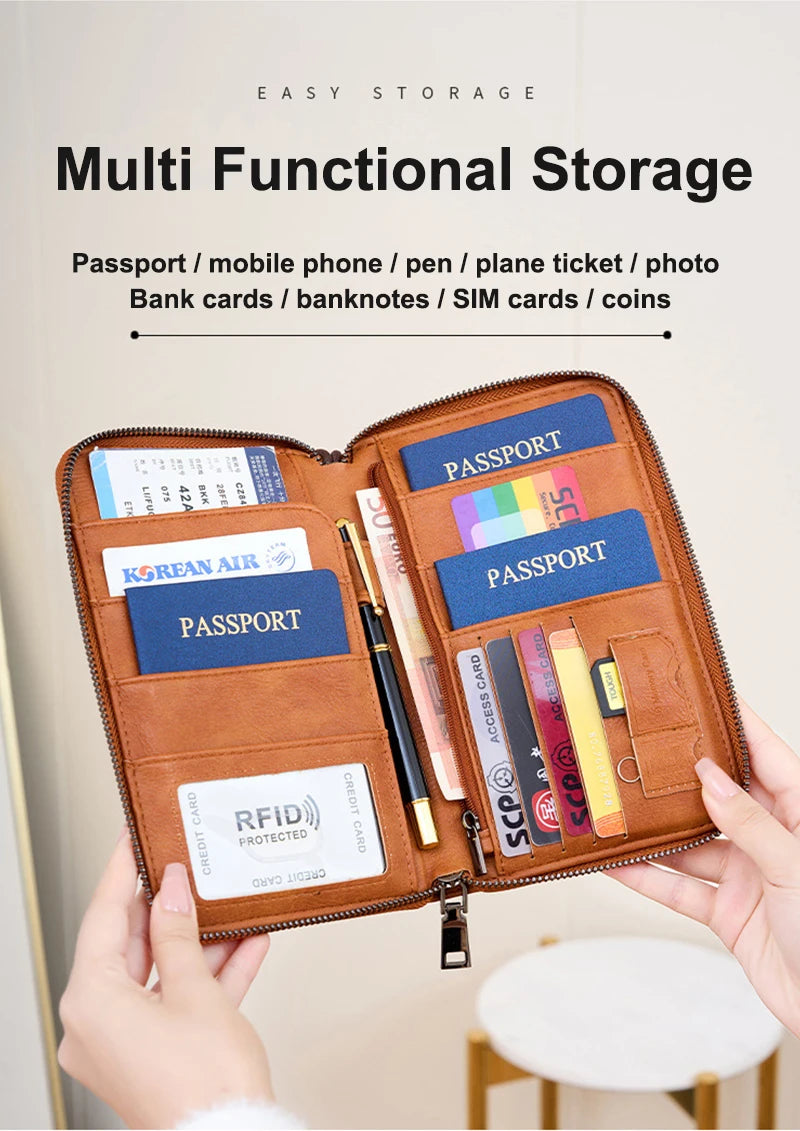 Porta Passaporto con Tecnologia RFID