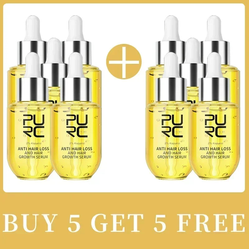 Hair Growth for Men Women Ginger Grow Hair Oil Care Anti Hair Loss Scalp Treatment Serum Products Beauty Health