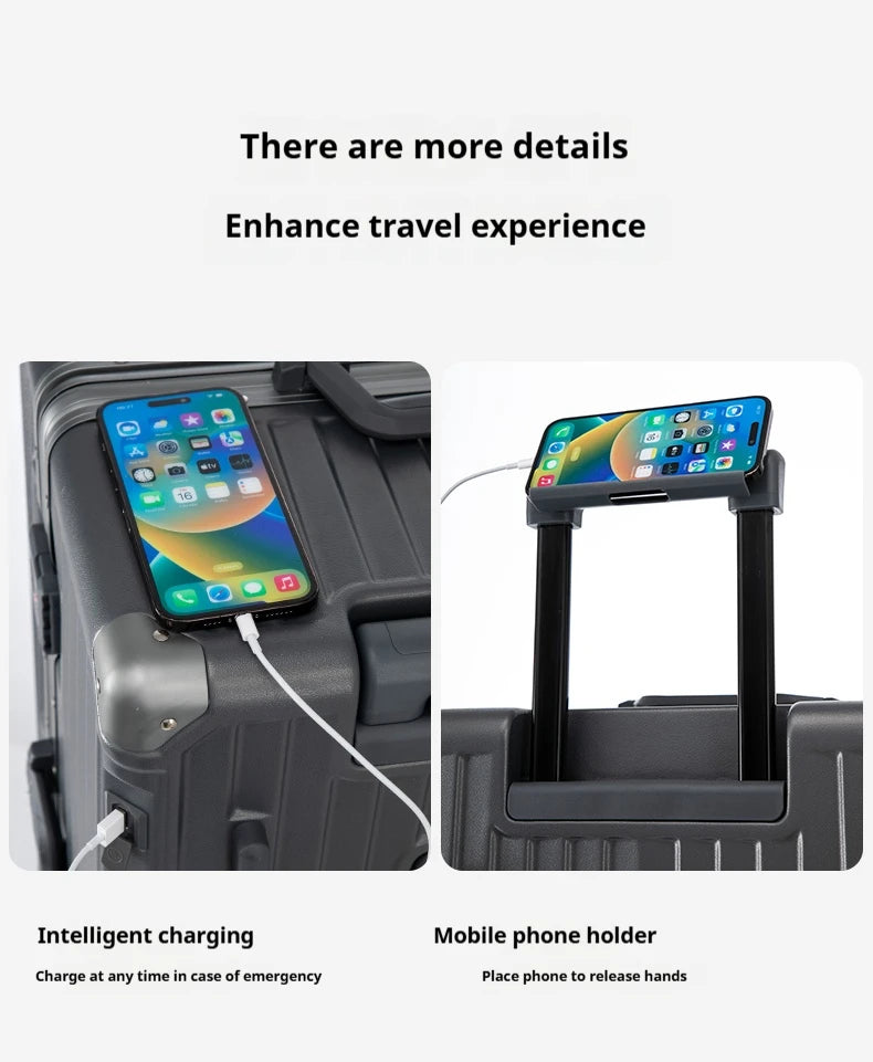 Hard Shell Carry-On Suitcase Rolling Travel Luggage with Spinner Wheels 20 24 26 28 30 Inch Large Capacity Durable Luggage