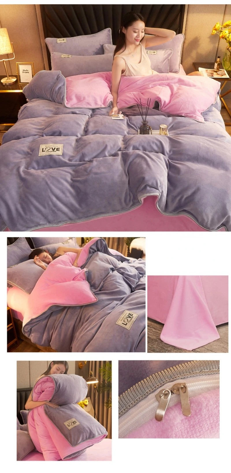 Queen Quilt Cover Set, Soft and Lightweight Bedspreads Coverlet with Striped Pattern Reversible Bed Cover for All Seasons Duvet