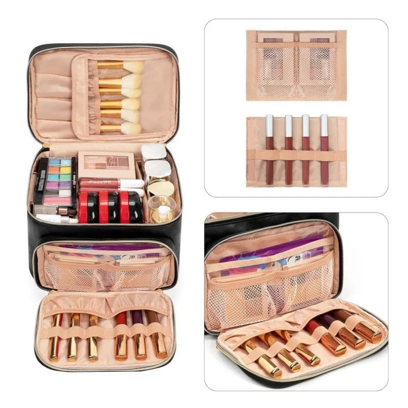 Large-sized Waterproof Makeup Bag Portable Large Size Cosmetic Travel Bag waterproof pu outdoor travel makeup bag
