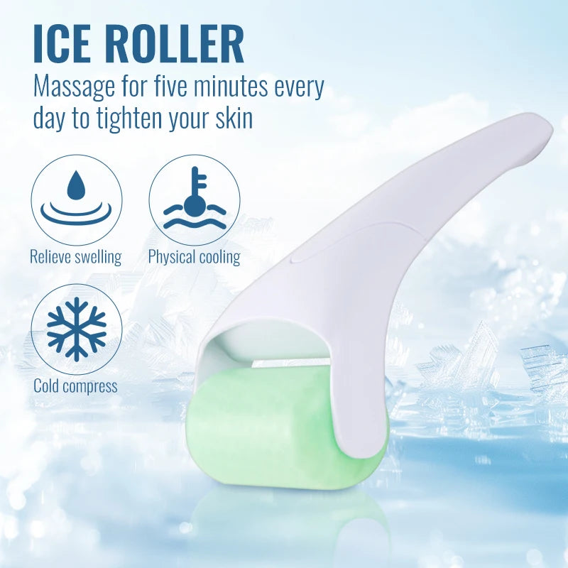 Ice Roller Massage For Five Minutes Every Day to Tighten Your Skin Comfortable Cool and Relieves Fatigue Reduces Eye Fatigue