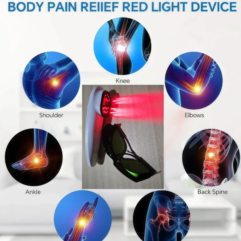 808nm 650nm LLLT Low-level Laser Device, Hand-held Cold Laser Therapy for Neck Back Arthritis Pain Relief Treatment