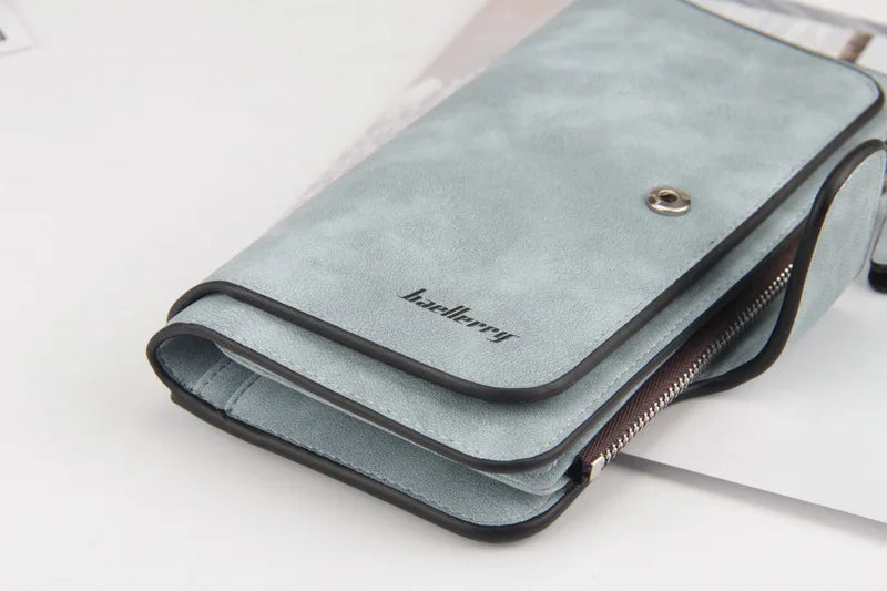 Baellerry High Quality Long Women's Wallet Buckle Multiple Card Slots Mobile Phone Bag Hand-held Bag Card Holders