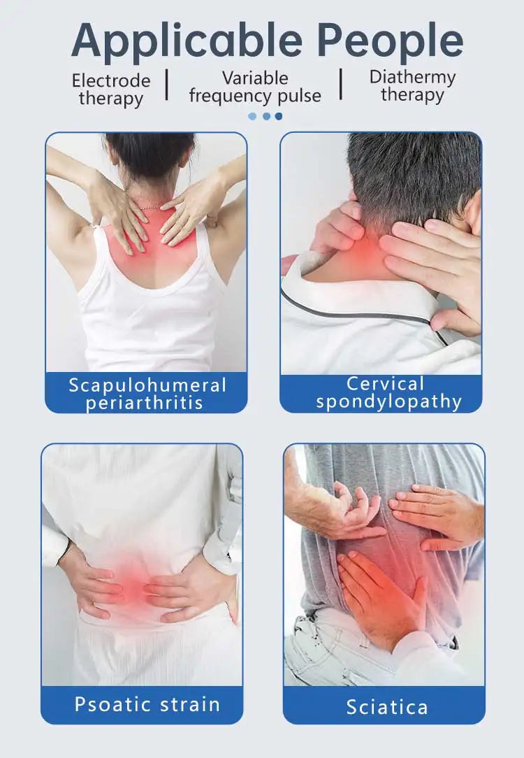 2 Channel Nerve Tens Unit Ems Physical Therapeutic Low Frequency Massager Electric Pulse Pain Relief Tens Machine