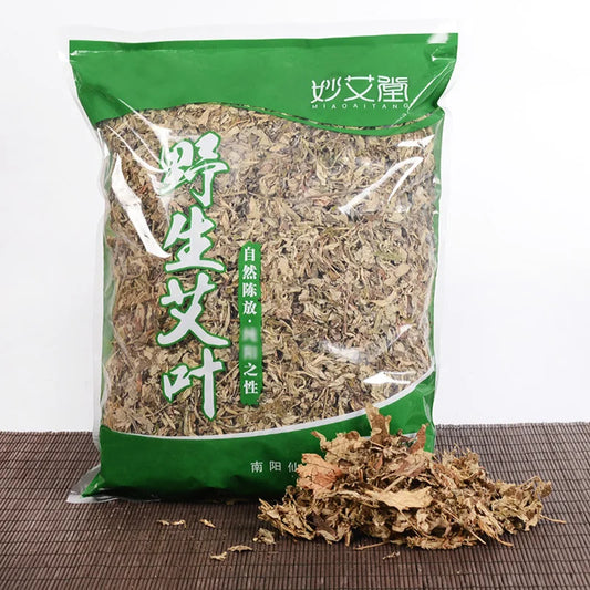 500g Natural Pure Mugwort Leaf Wormwood Moxa Herb Slimming Foot Cleansing Soak Dehumidification Detox Body Relax Health Care