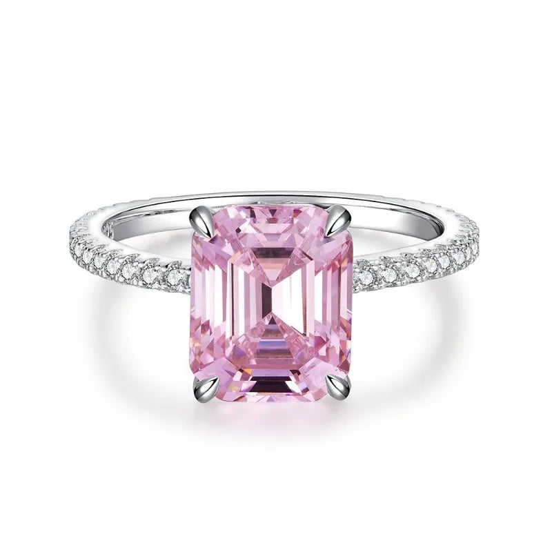 Collezione di Anelli con Zaffiri Rosa creati in Laboratorio