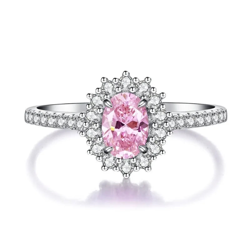 Collezione di Anelli con Zaffiri Rosa creati in Laboratorio