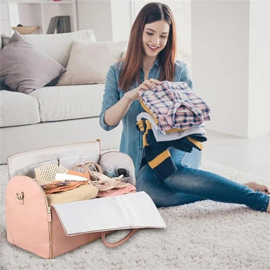 75L Large Capacity PU Foldable Travel Bag Lightweight Traveling Duffel Bag for Women Men Tote Bag Carry On Luggage Bag