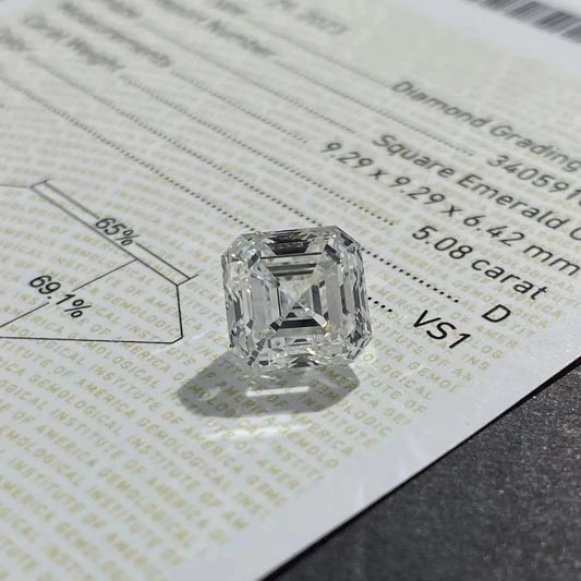 Diamanti Lab Grown Taglio Asscher con Certificato IGI