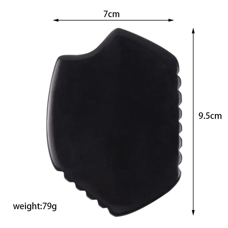 SPA Acupuncture Scraping Body Foot Back Face Neck Massager Beauty Guasha Board Black Bian Stone Gua Sha Massage Tools