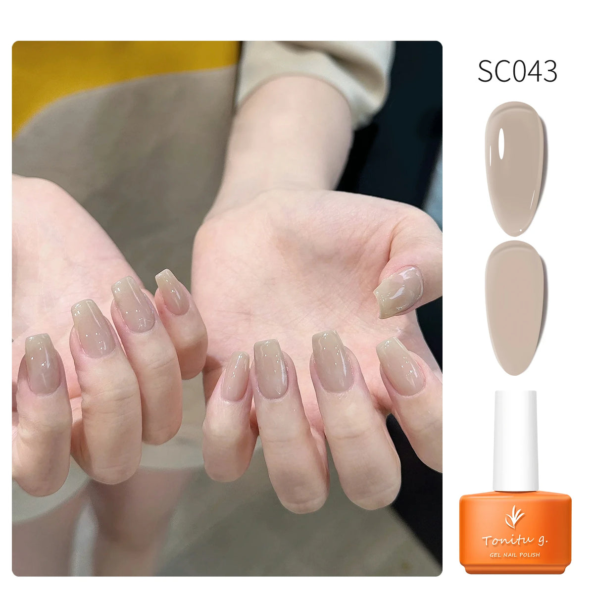 Tonitu G 7ml Semi-permanent Jelly Gel Nail Polish 59 Colors Natural Transparent  Summer Nails Art Soak Off  UV LED Gel  Varnish