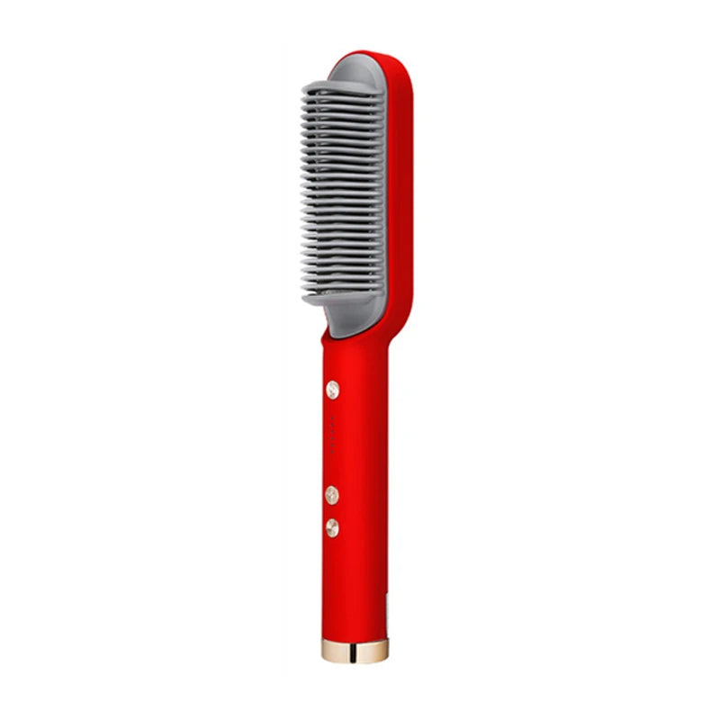 Electric Heating Comb Hair Straightener Comb Negative Ion 5-Speed Temperature Portable Fast Heating Electric Straightening Brus