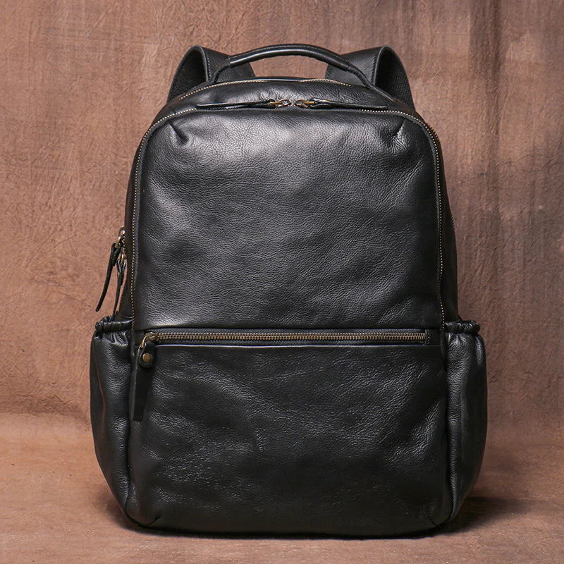 GURO High Quality Genuine Leather Backpack Men Large Capacity Business Travel bag Luxury Student School Bag Laptop Computer Pack