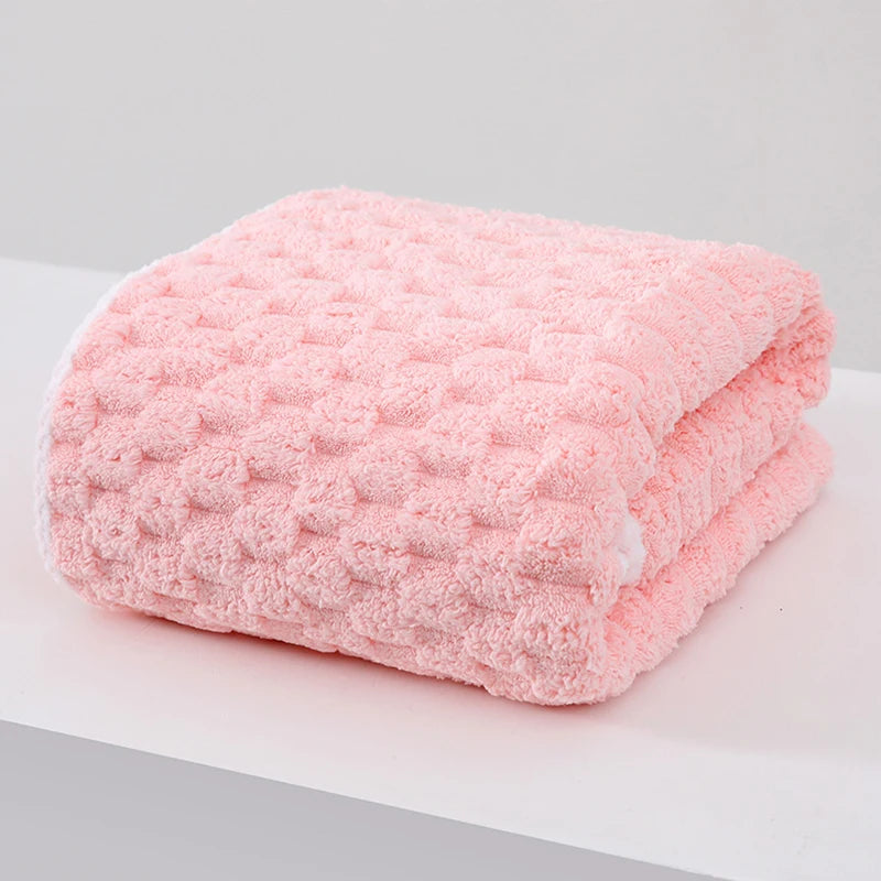 Coral Cloud Velvet Towel Thickened Bath Strong Water Absorption Microfiber Quick-drying Skin-friendly Face Wash Towel