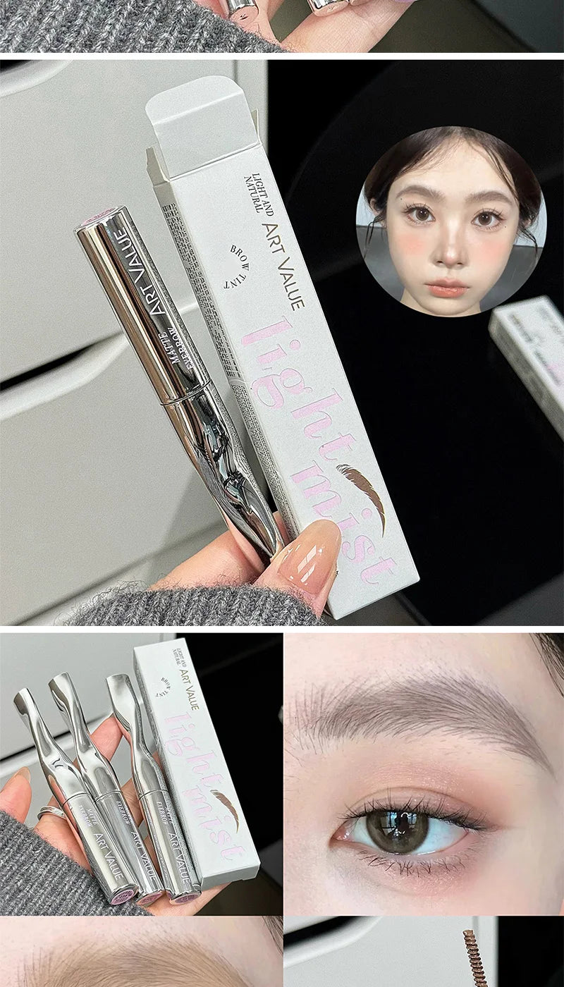 Art Value Eyebrow Dye Cream, Korean-style light brown matte eyebrow light makeup, natural makeup application,natural makeup look