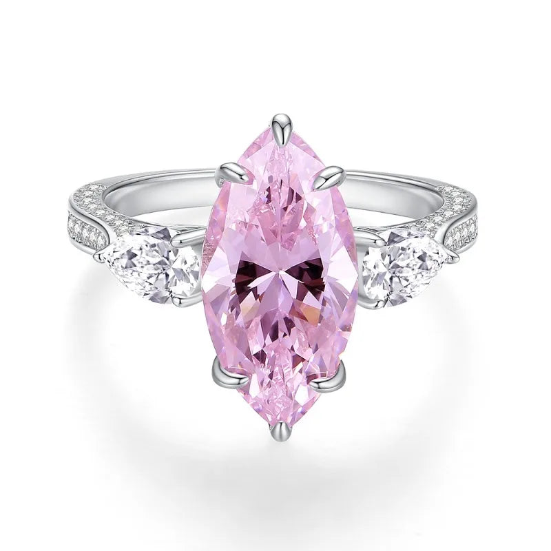 Collezione di Anelli con Zaffiri Rosa creati in Laboratorio