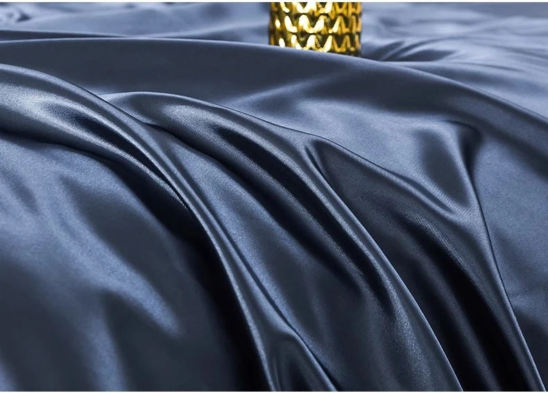 100% Pure Silk Bedding Sets High End Quilt Bed Cover Set Duvet Cover Bedsheet Pillowcases 4pcs Natural Luxury Bedcloth Sets