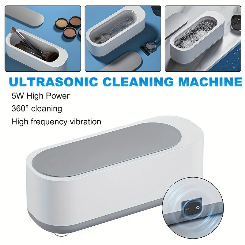 Ultrasonic Cleaning Machine 45000Hz High Frequency Vibration Wash Cleaner Washing Jewelry Glasses Watch Ring Dentures Cleaner