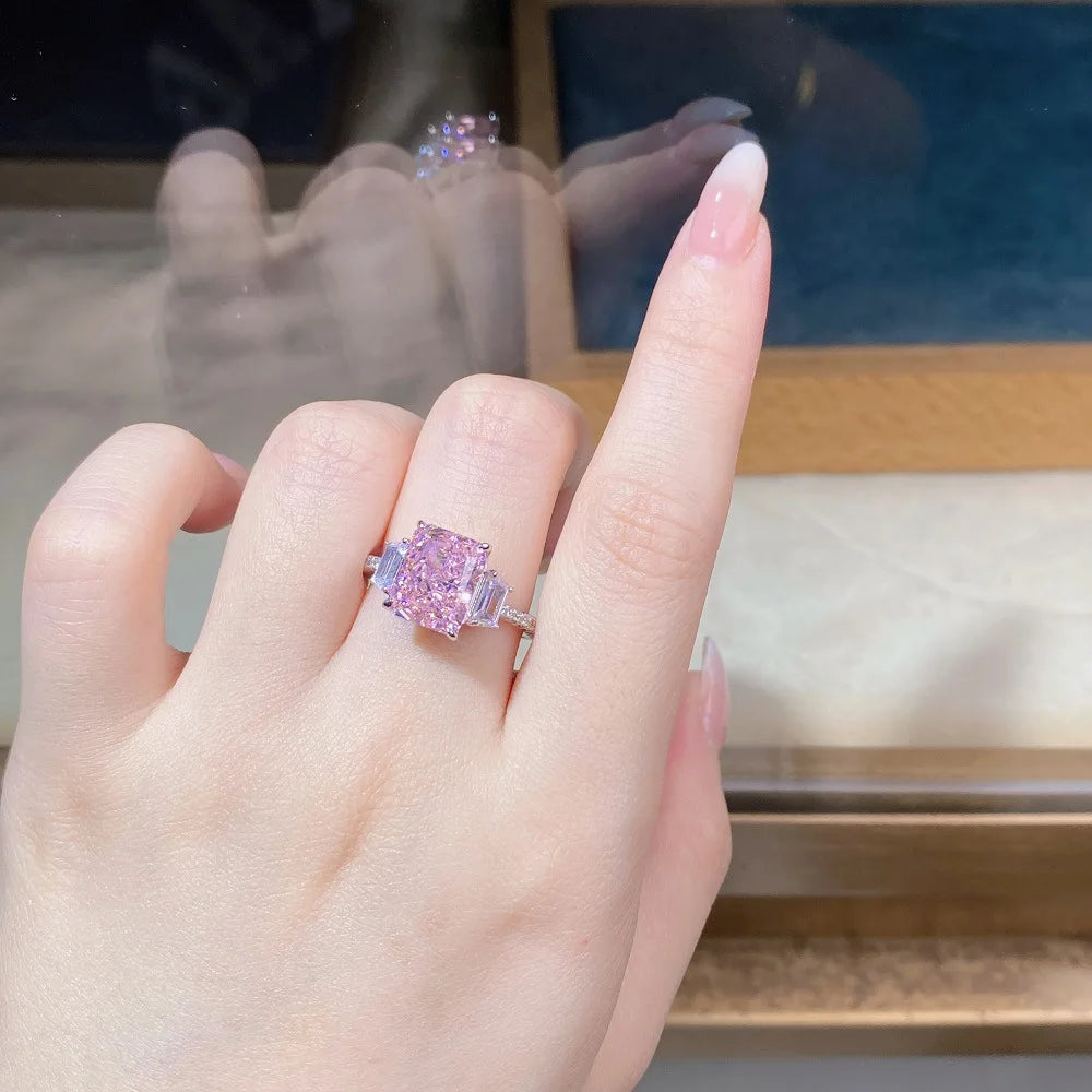 Collezione di Anelli con Zaffiri Rosa creati in Laboratorio