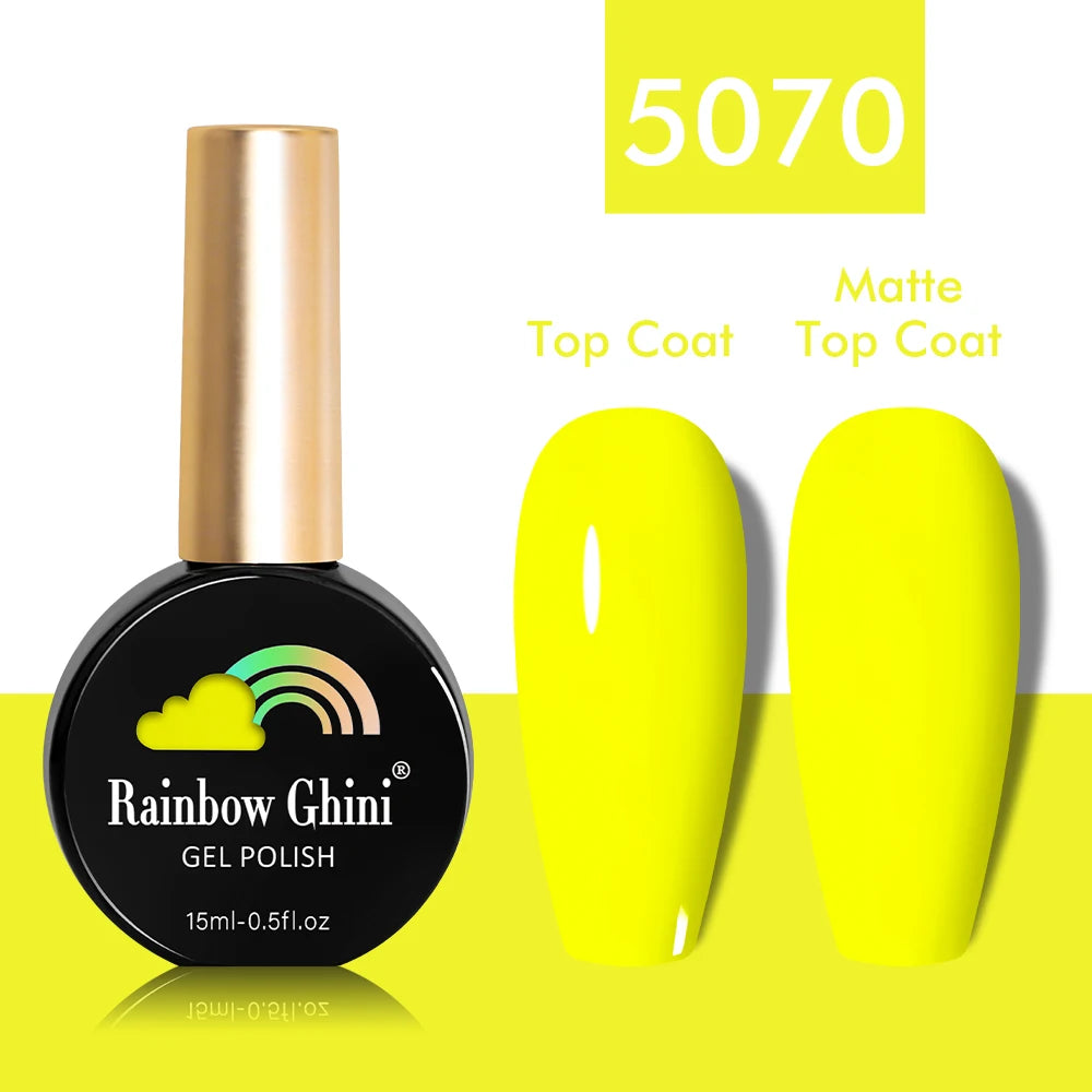 Rainbow Ghini 15ml Glitter Dark Red Gel Nail Polish Semi-Permanent Varnish UV Pale Red Nail Gel Art Supplies for Professionals