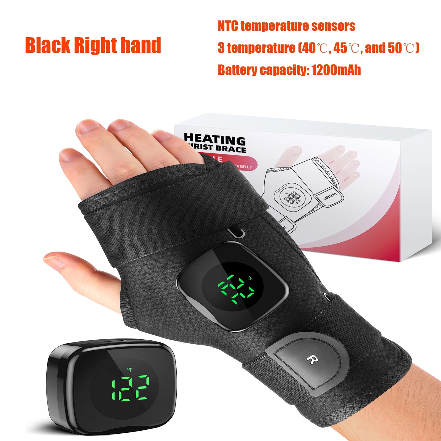 Wrist Heating Vibration Pad 3 Heat Level Heated Wrist Hot Therapy for Carpal Tunnel Relief Tendonitis Wrist Support Pad