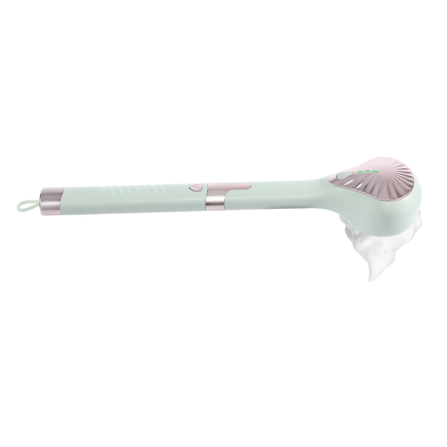 6-in-1 Cream Aid for Back Electric Body Brush USB Rechargeable Shower Brush with Long Handle with 6 Cleaning Heads