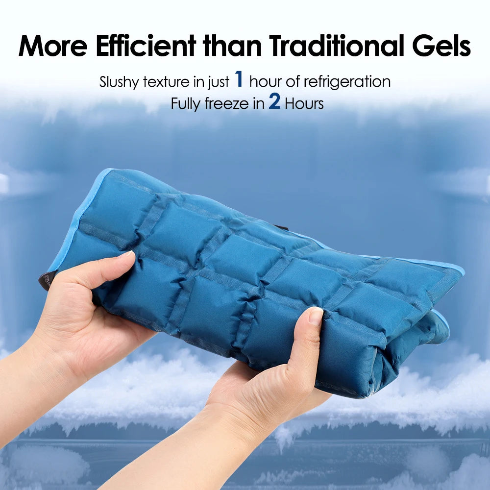 Large Ice Pack Reusable Hot Cold Gel Pack For Sports Muscle Strain Back Knee Shoulder Hot and Cold Compress Ice Bag