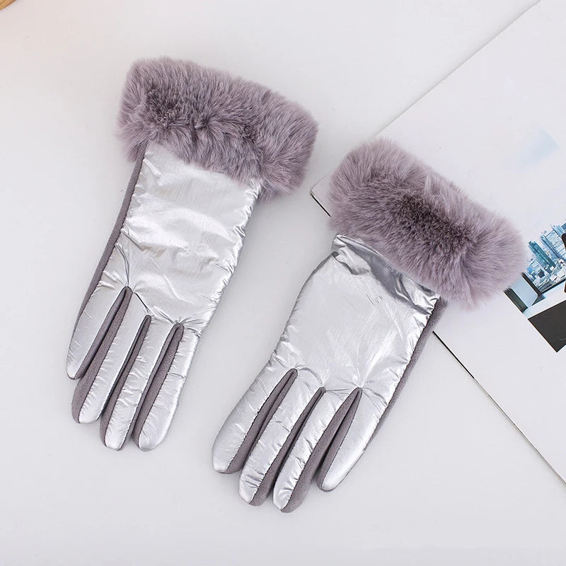 Guanti Touch Screen in Camoscio e Raso