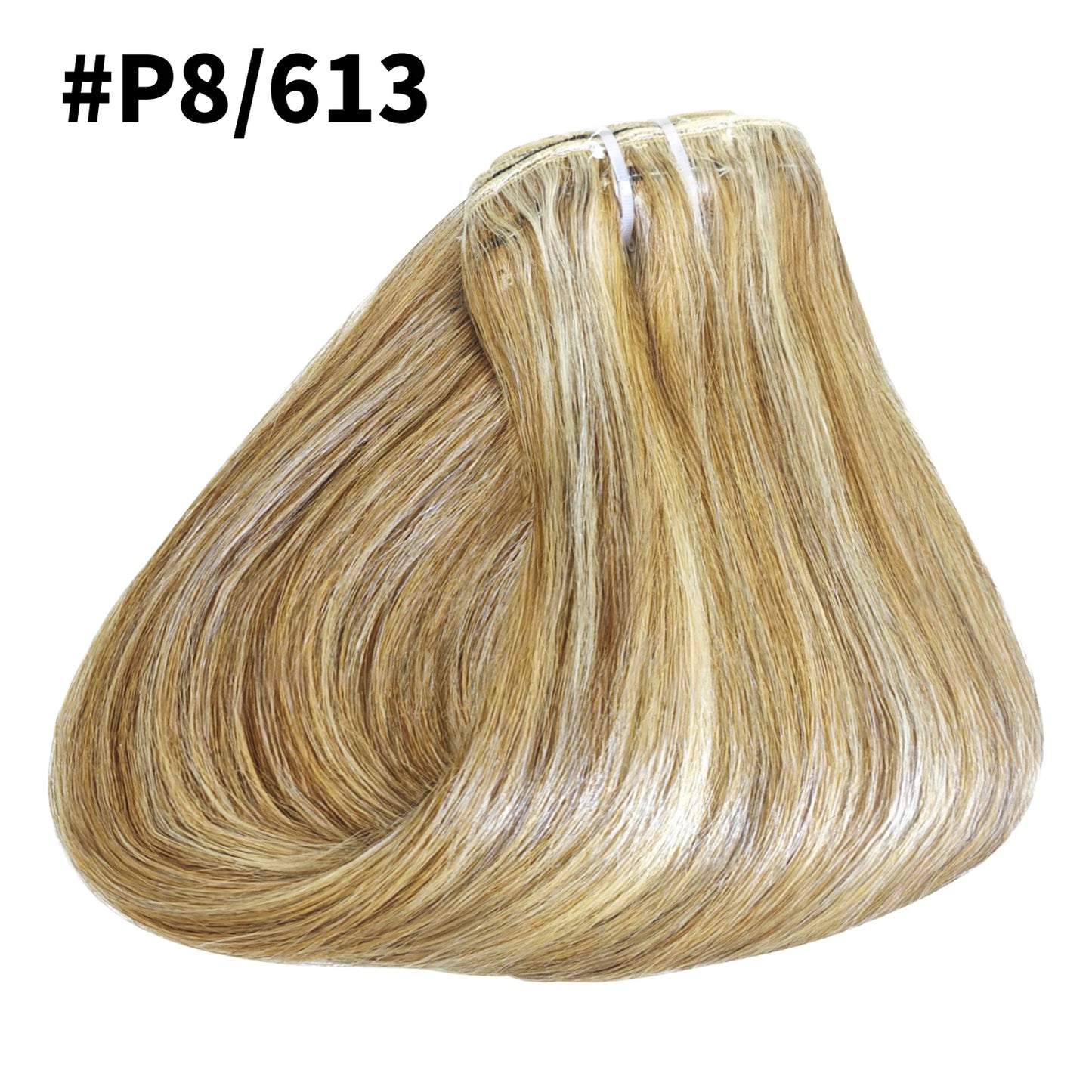 8Pcs Clip Ins 4/27 Highlight Color Straight Clip In Human Hair Extensions Brazilian Human Hair Clip In Hair Extensions 120G/Pack