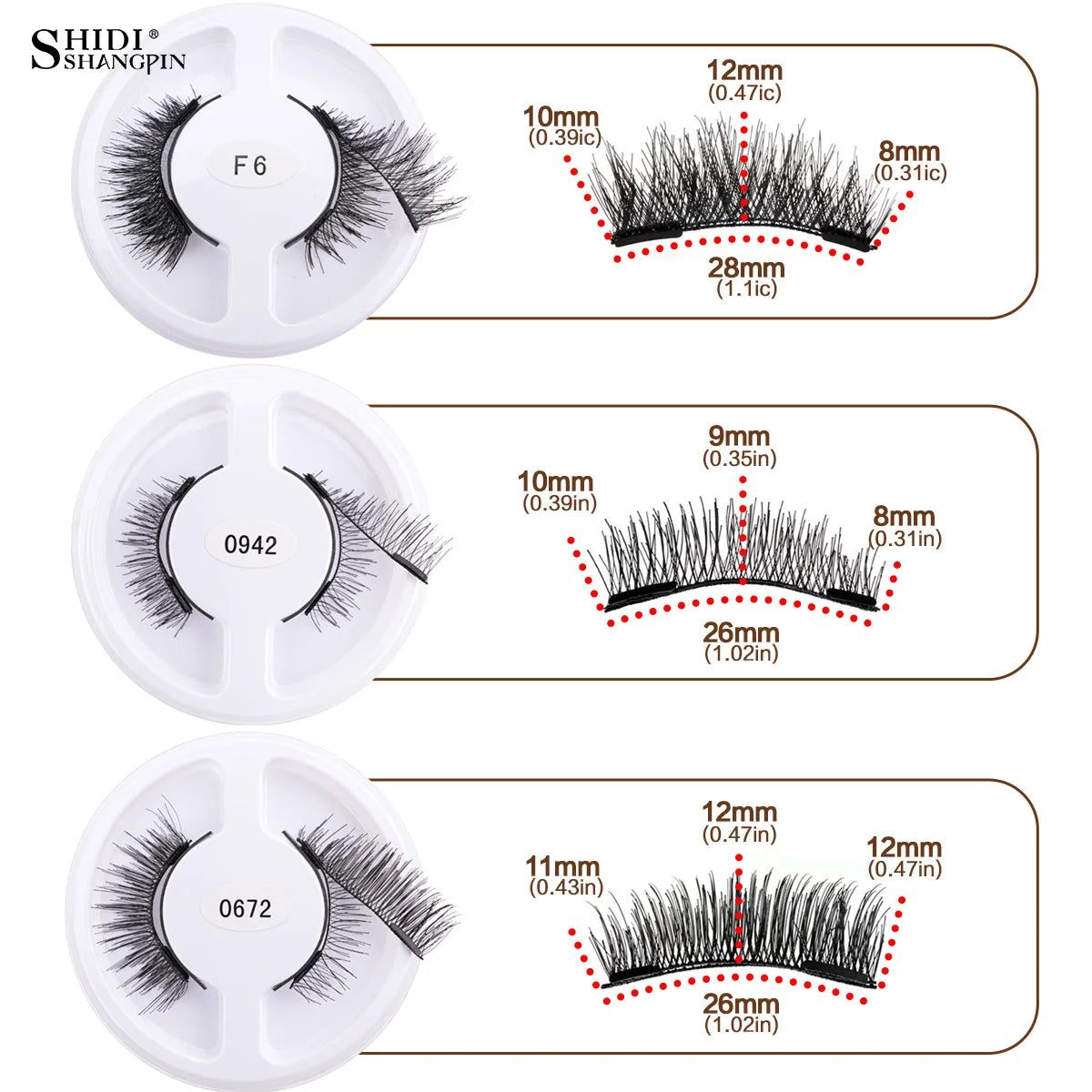 5 pairs 3D Magnetic Lashes Kit With Curler Natural Soft Magnetic False Eyelashes No Glue Needed Fluffy Reusable Make Up