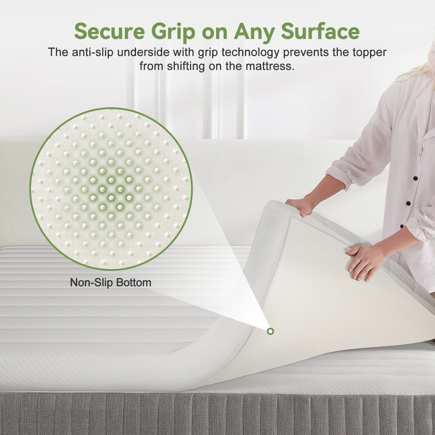 Daccormax Mattress High-Density Foam,Mattress 7-Zone Ergonomic ,Pressure Relief& Spinal Alignment, Medium Firm & Breathable