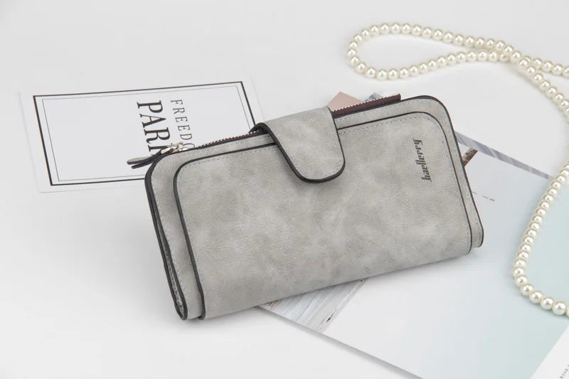 Baellerry High Quality Long Women's Wallet Buckle Multiple Card Slots Mobile Phone Bag Hand-held Bag Card Holders