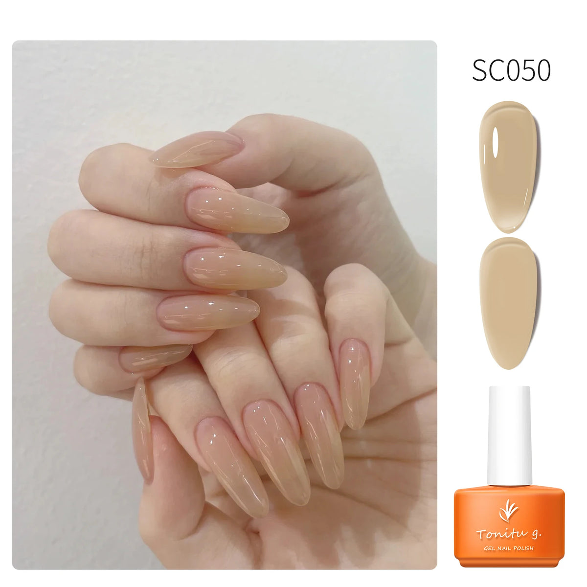 Tonitu G 7ml Semi-permanent Jelly Gel Nail Polish 59 Colors Natural Transparent  Summer Nails Art Soak Off  UV LED Gel  Varnish