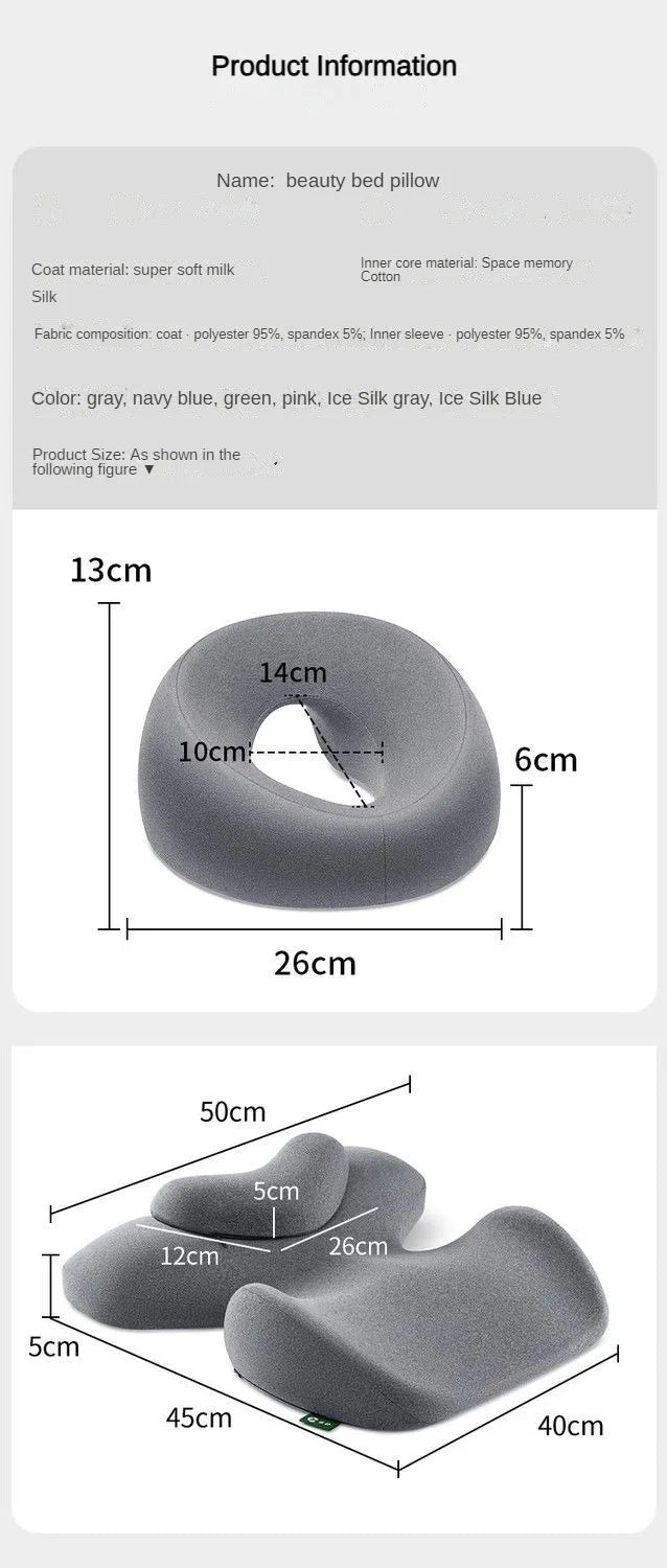 Memory Foal Salon Massage Pillow Universal Face Cradle for Massage SPA Beauty Salon Pad Relax U Shape Face Pillow