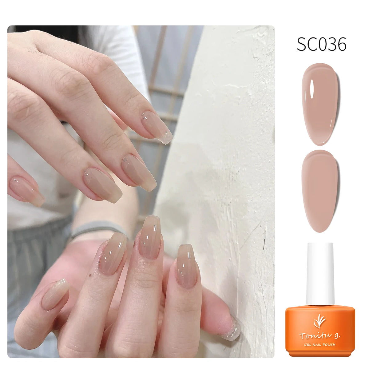 Tonitu G 7ml Semi-permanent Jelly Gel Nail Polish 59 Colors Natural Transparent  Summer Nails Art Soak Off  UV LED Gel  Varnish