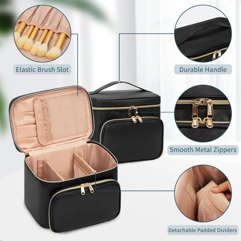 Large-sized Waterproof Makeup Bag Portable Large Size Cosmetic Travel Bag waterproof pu outdoor travel makeup bag