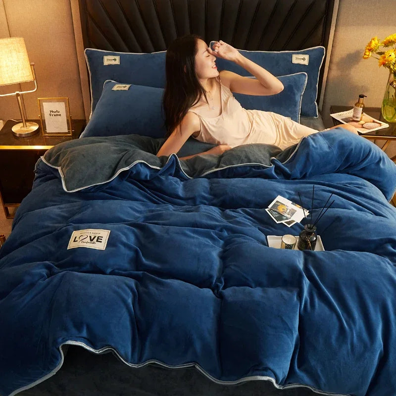 Queen Quilt Cover Set, Soft and Lightweight Bedspreads Coverlet with Striped Pattern Reversible Bed Cover for All Seasons Duvet