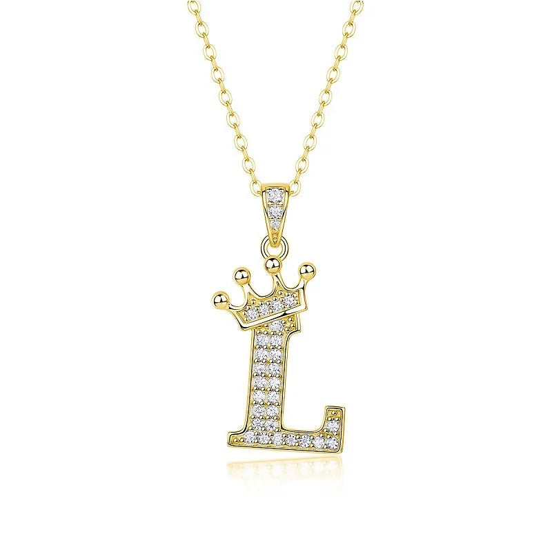 Collana con Lettere dell'Alfabeto in Moissanite D Color VVS1 Certificata