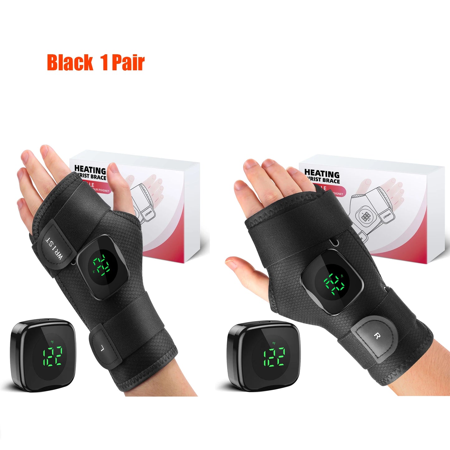 Wrist Heating Vibration Pad 3 Heat Level Heated Wrist Hot Therapy for Carpal Tunnel Relief Tendonitis Wrist Support Pad