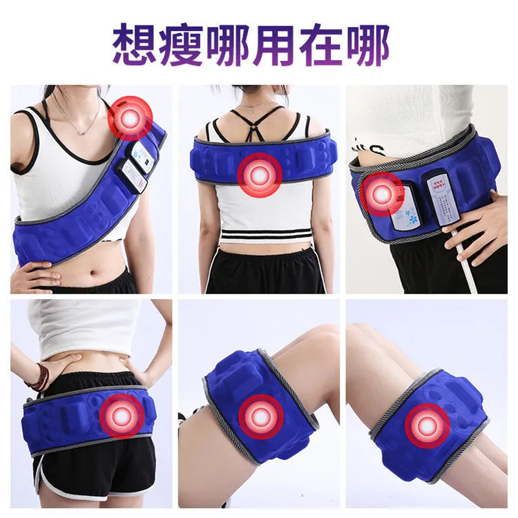 Bestseller Intelligent Vibration Massage Belt Waist Massager Hot Compress Moxibustion Lazy Body Fat Remover