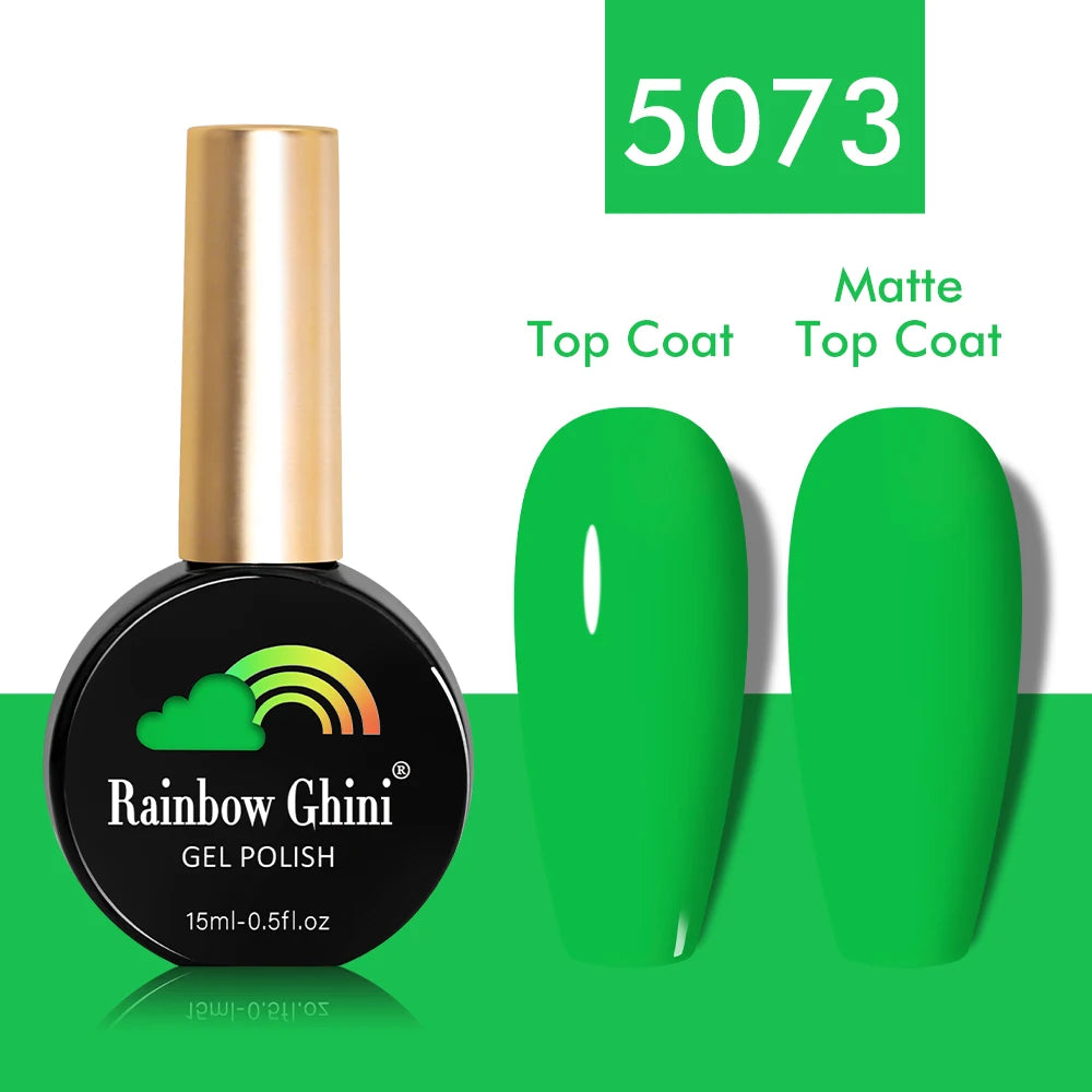 Rainbow Ghini 15ml Glitter Dark Red Gel Nail Polish Semi-Permanent Varnish UV Pale Red Nail Gel Art Supplies for Professionals