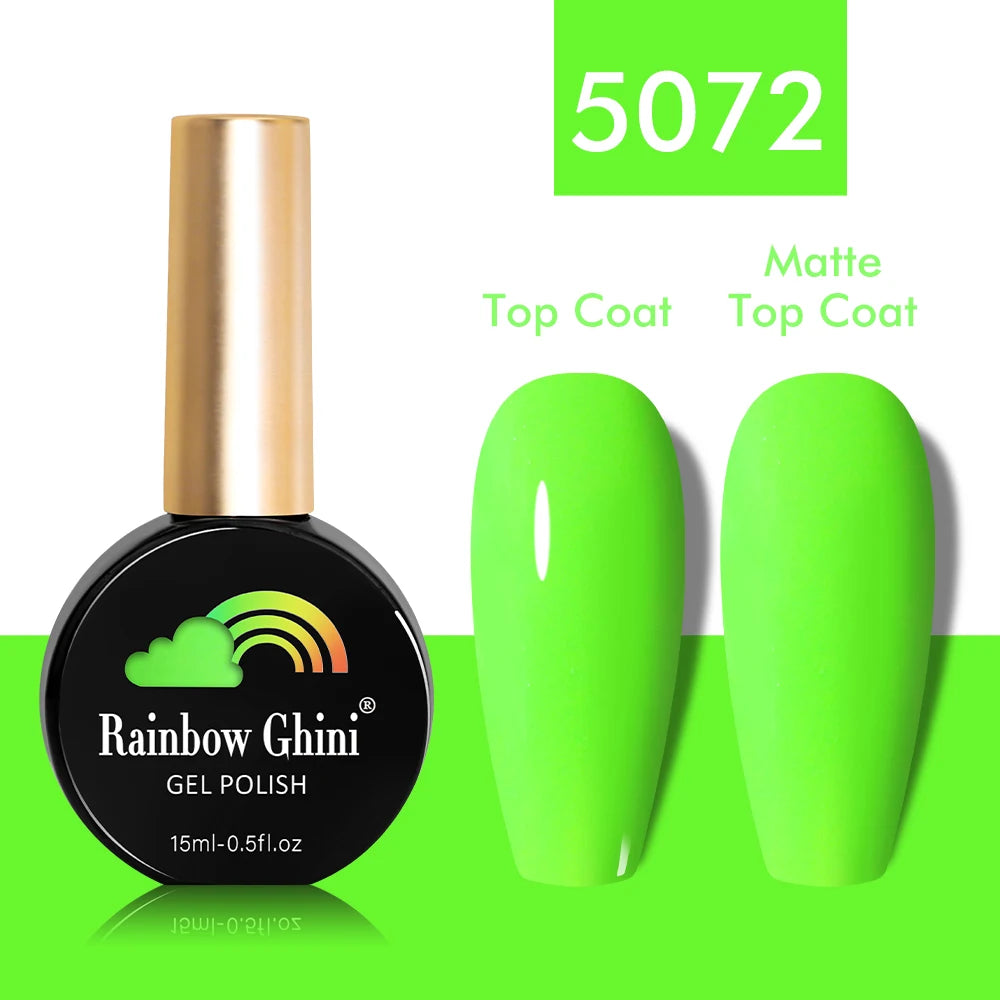 Rainbow Ghini 15ml Glitter Dark Red Gel Nail Polish Semi-Permanent Varnish UV Pale Red Nail Gel Art Supplies for Professionals