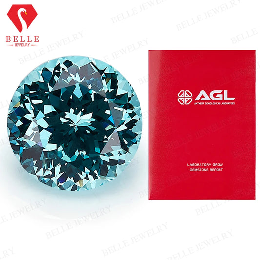 Tormalina Paraiba Lab Grown Taglio Brillante con Certificato