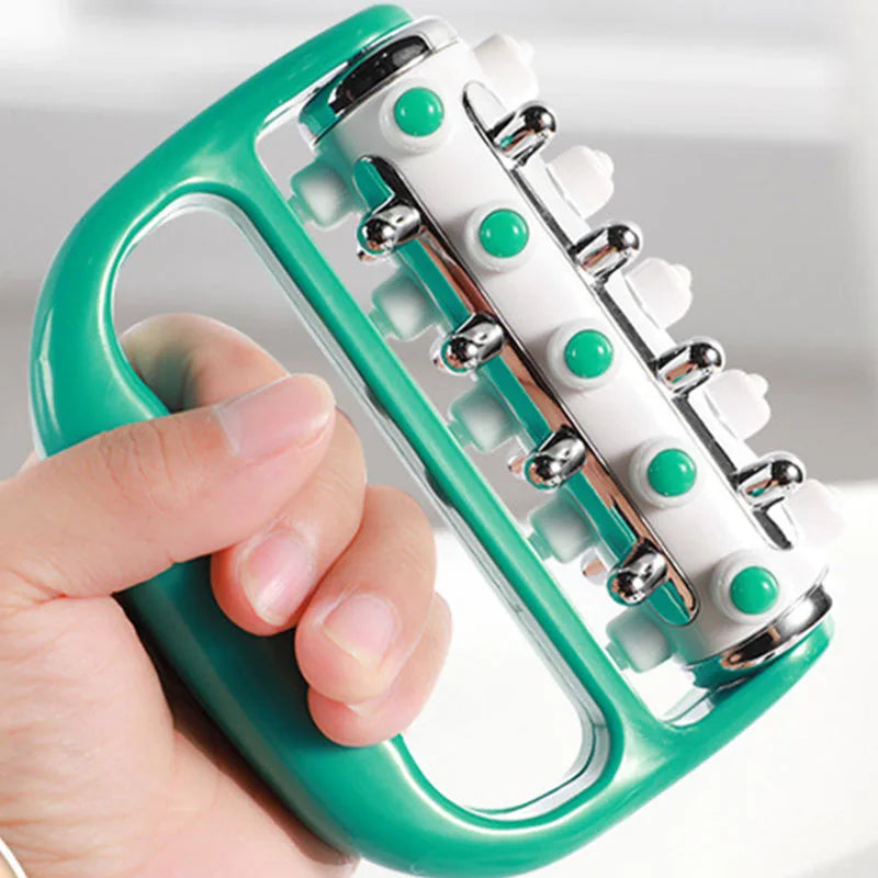 Electroplated Roller Massager Portable Anti Cellulite Relief Fat Blasting Massage Roller Muscle Massage Fascia Massager