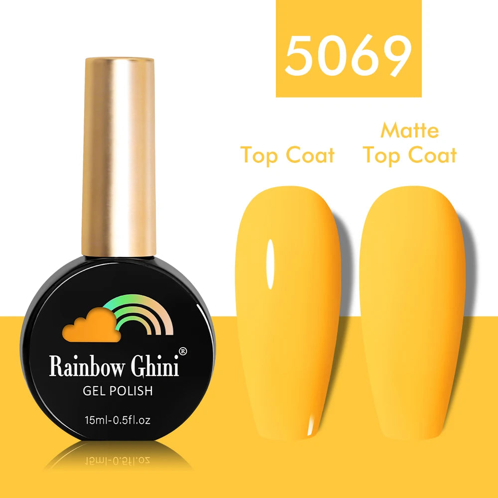 Rainbow Ghini 15ml Glitter Dark Red Gel Nail Polish Semi-Permanent Varnish UV Pale Red Nail Gel Art Supplies for Professionals