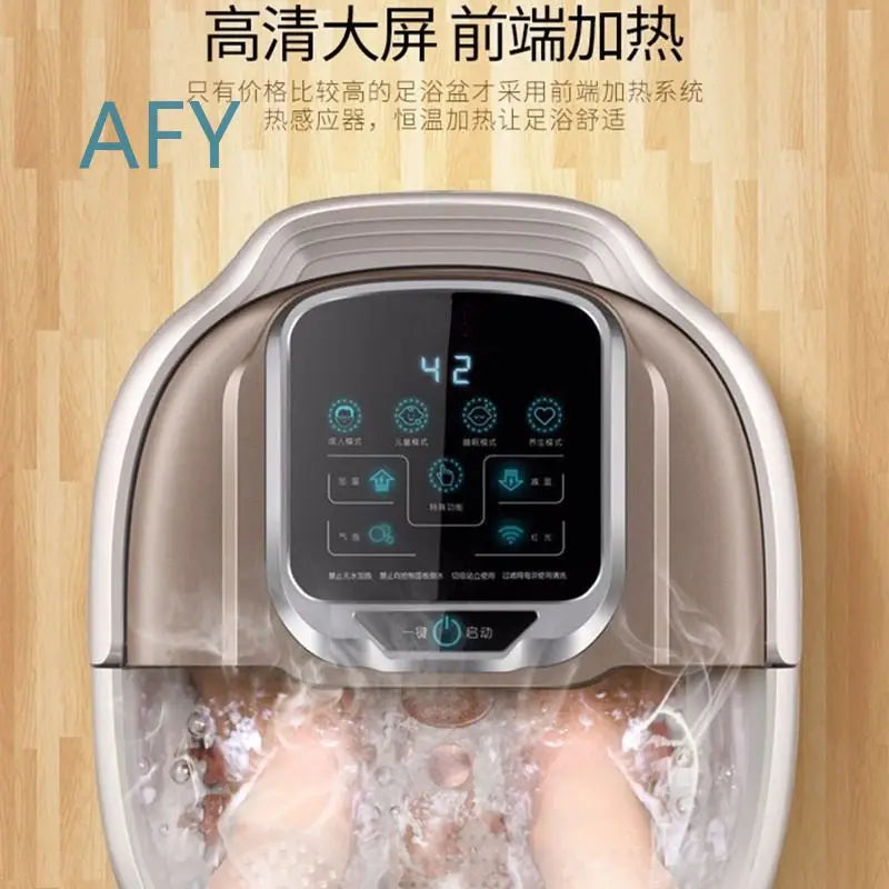 Portable Electric Foot Bath Bucket with Heating Constant Temperature and Automatic Massage for Home Use for Foot Spa Machine