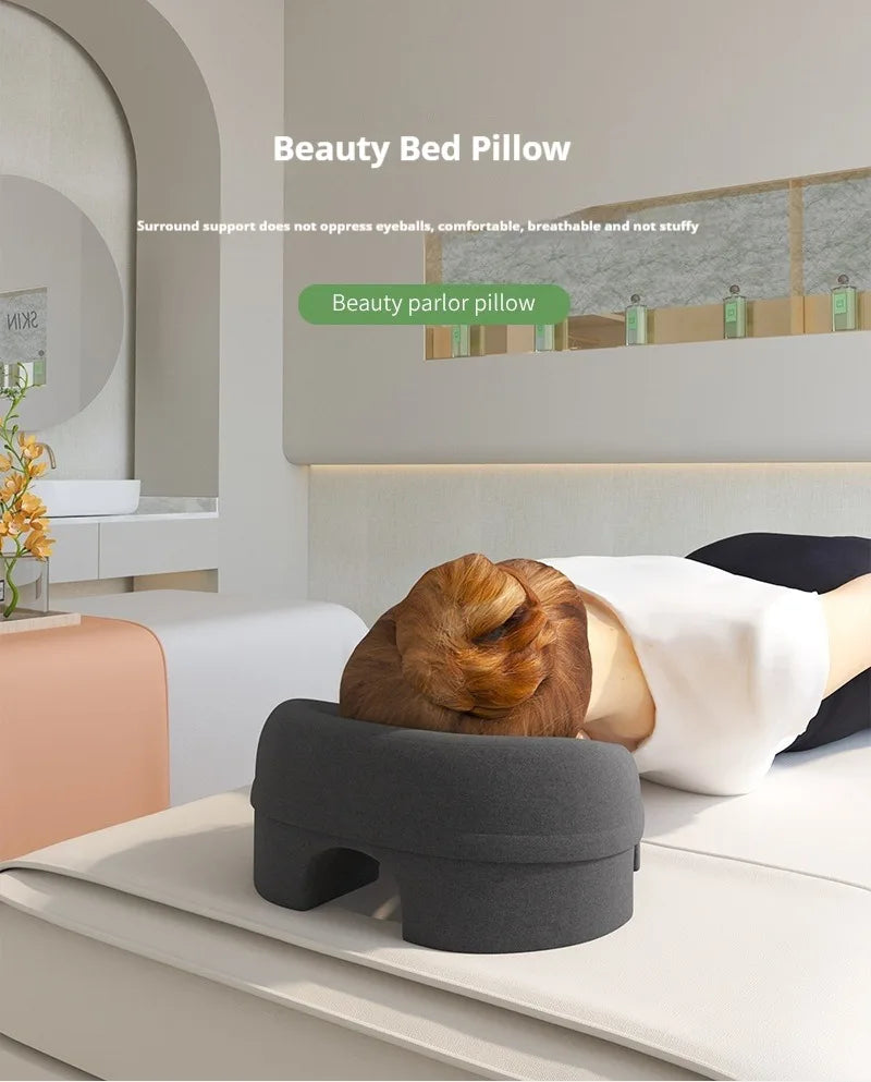 Memory Foam Breathable Head Pillow Ergonomics Lying Down Pillow Rest Support Pillow Body Massage Face Rest Pillow Beauty Salon