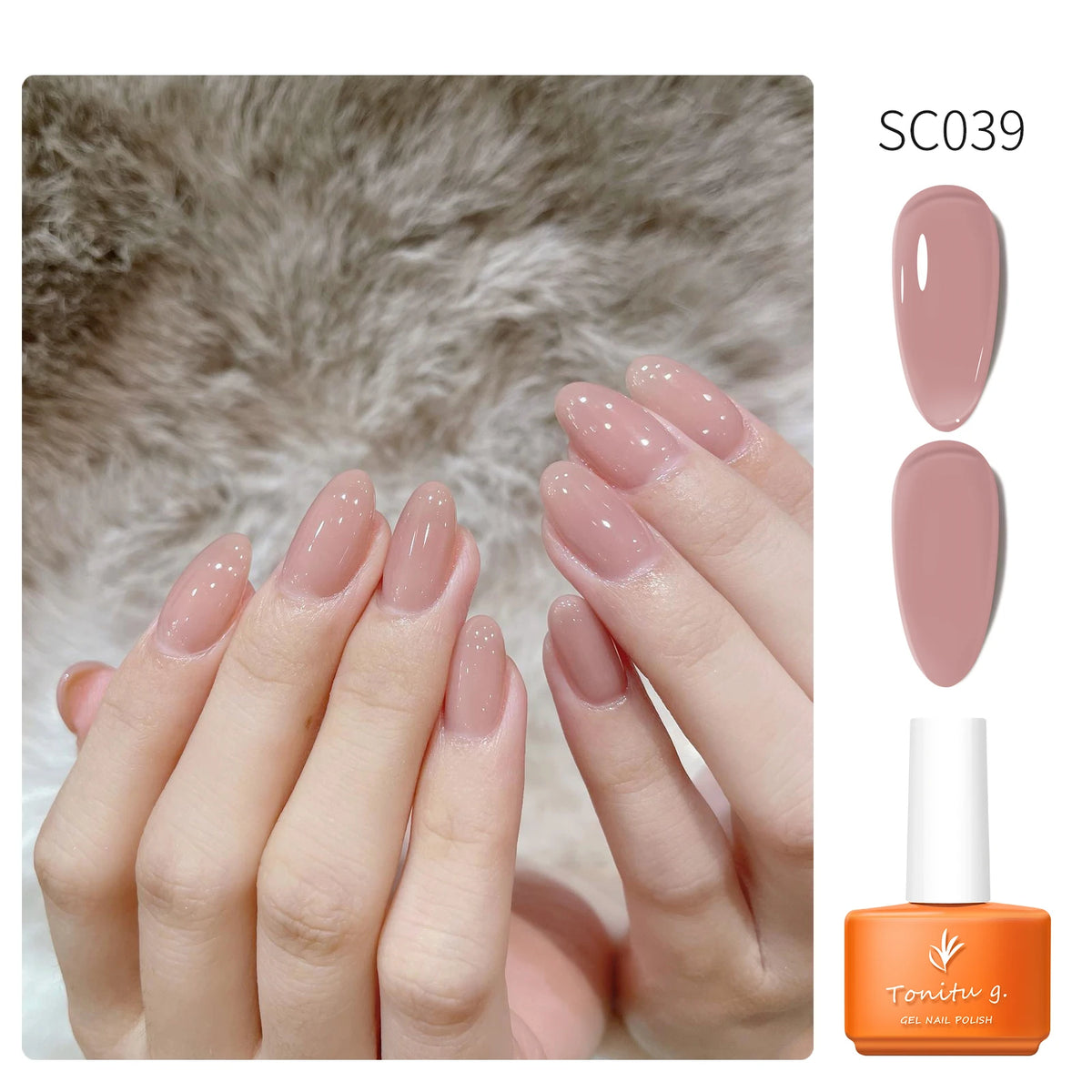 Tonitu G 7ml Semi-permanent Jelly Gel Nail Polish 59 Colors Natural Transparent  Summer Nails Art Soak Off  UV LED Gel  Varnish